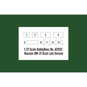 Hobby Boss 82932 1/72 Russian BM-21 Grad Late Version