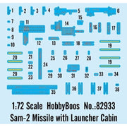 Hobby Boss 82933 1/72 Sam-2 Missile with Launcher Cabin