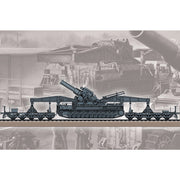 HobbyBoss 82961 1/72 German KARL-Geraet 040/041 on Railway Transport Carrier Plastic Model Kit