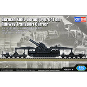 HobbyBoss 82961 1/72 German KARL-Geraet 040/041 on Railway Transport Carrier Plastic Model Kit