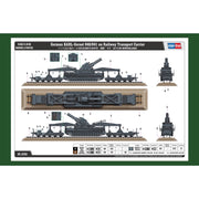 HobbyBoss 82961 1/72 German KARL-Geraet 040/041 on Railway Transport Carrier