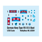 Hobby Boss 83504 1/350 DKM Navy Type VII-B*