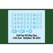 Hobby Boss 83517 1/350 PLA Navy Type 035 Ming Class
