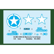 Hobby Boss 83833 1/35 US GMC CCKW-352 Machine Gun Turret Version