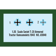 Hobby Boss 83848 1/35 Soviet T-20 Armored Tractor Komsomolets 1940