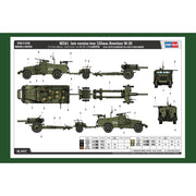 Hobby Boss 84537 1/35 M3A1 Late Version Tow 122mm Howitzer M-30