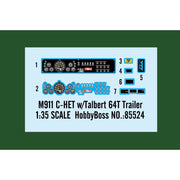 Hobby Boss 85524 1/35 M911 C-HET with Talbert 64T Trailer