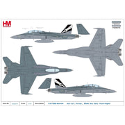 Hobby Master HA3570 1/72 F/A-18B Hornet A21-117 75 SQN RAAF Dec 2021 Final Flight