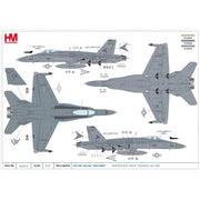 Hobby Master HA3571 1/72 F/A-18C MIG Killer VFA-81 Sunliners Jan 1991