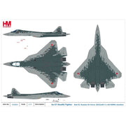 Hobby Master 6804 1/72 Su-57 Stealth Fighter Red 52, Russian Air Force, 2022 with 4 x KH-59MK2 missiles