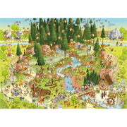 Heye 29638 Funky Zoo Black Forest 1000pc Jigsaw Puzzle