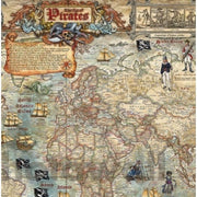 Heye 29847 Map Art Pirate World 2000pc Jigsaw Puzzle