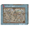 Heye 29871 Map Art Retro World 1000pc Jigsaw Puzzle