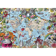 Heye 29913 Map Art Quirky World 2000pc Jigsaw Puzzle