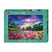 Heye 29917 Felted Art Sundown Poppy 1000pc Jigsaw Puzzle