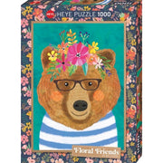 Heye 29970 Floral Friends Gentle Bruin 1000pc Jigsaw Puzzle