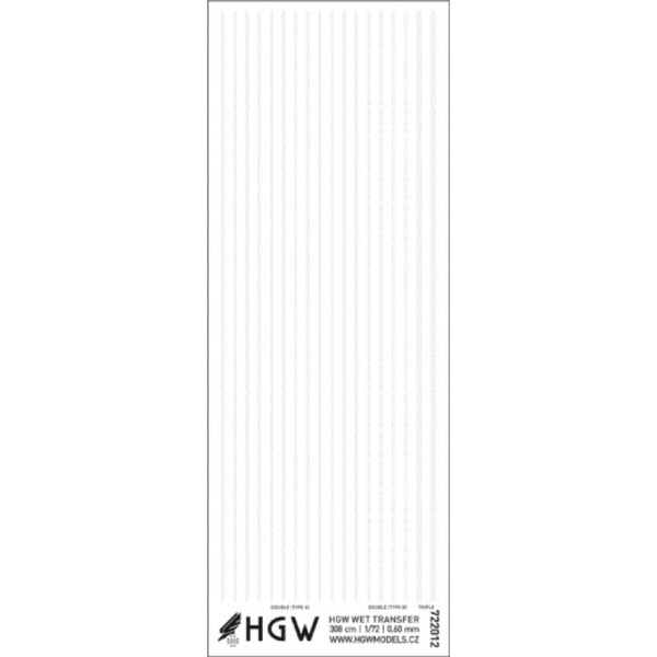 HGW 1/72 Single Lines - Rivets 0.60mm 376cm – Metro Hobbies