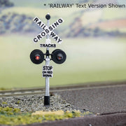HMA HO Railway Crossing Lights and Flasher Kit (HM-2107R & HM-110)