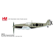 Hobby Master HA8717 1/48 BF 109E-3 Spanish Civil War Flown by Oblt Hans Schmoller Haldy 3.J/88 March 1939