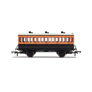 Hornby R40062 LSWR 4 Wheel Coach 3rd Class 302 - Era 2