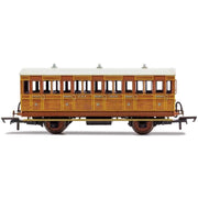 Hornby R40104A GNR4 Wheel Coach 3rd Class Fitted Lights 1505 - Era 2