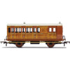 Hornby R40106 GNR4 Wheel Coach Brake 3rd Class Fitted Lights 399 - Era 2