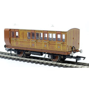 Hornby R40106 OO GNR 4 Wheel Coach Brake 3rd Class Fitted Lights 399