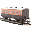 Hornby R40107 OO LSWR 4 Wheel Coach 1st Class Fitted Lights 123