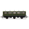Hornby R400132 SR 6 Wheel Coach 3rd Class Fitted Lights 1908 - Era 3