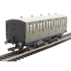 Hornby R40132 OO SR 6 Wheel Coach 3rd Class Fitted Lights 1908