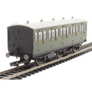 Hornby R40132 OO SR 6 Wheel Coach 3rd Class Fitted Lights 1908