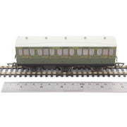 Hornby R40132 OO SR 6 Wheel Coach 3rd Class Fitted Lights 1908
