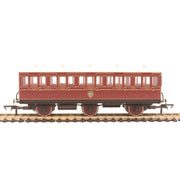 Hornby R40136 OO NBR 6 Wheel Coach 3rd Class Fitted Lights 1169