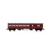 Hornby BR Collett 57 Bow Ended D98 Six Compartment Brake Third Left Hand W4949W - Era 4