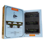 Hornby R60014 OO L&MR Flat Bed Wagon Pack