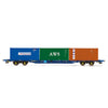 Hornby R60131 Touax KFA Container Wagon 3x20 Containers Era11