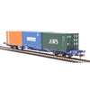 Hornby R60131 Touax KFA Container Wagon 3x20 Containers Era11
