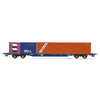 Hornby R60224 OO Touax KFA Container Wagon with 2 Containers Era 11