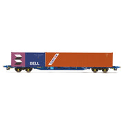 Hornby R60224 OO Touax KFA Container Wagon with 2 Containers Era 11