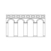 Hornby R7373 OO High Level Arched Retaining Walls Engineers Blue Brick 2pc