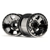 HPI 105280 Warlock Wheel 2.2in Black Chrome 2pcs