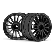 HPI 107972 WR8 Tarmac Wheel Black 2.2in 57x35mm (2pce)