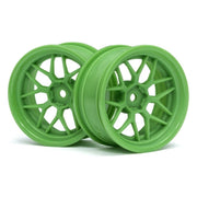HPI 116531 Tech 7 Wheel Green 52X26X Plus 6mm Offset 2pc