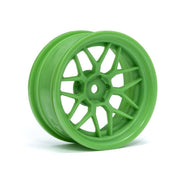 HPI 116531 Tech 7 Wheel Green 52X26X Plus 6mm Offset 2pc