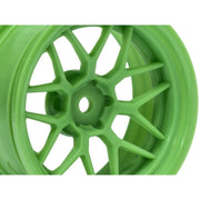HPI 116531 Tech 7 Wheel Green 52X26X Plus 6mm Offset 2pc