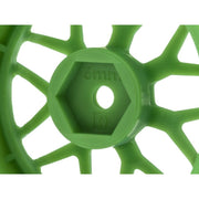 HPI 116531 Tech 7 Wheel Green 52X26X Plus 6mm Offset 2pc