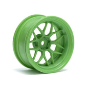 HPI 116532 Tech 7 Wheel Green 52X26X Plus 9mm Offset 2pc