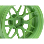 HPI 116532 Tech 7 Wheel Green 52X26X Plus 9mm Offset 2pc