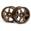 HPI 3838 TE37 Wheel 28mm Bronze 0mm Offset