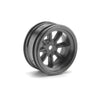 HPI 3944 MX60 8 Spoke Wheel Gumetal 6mm Offset 2pce